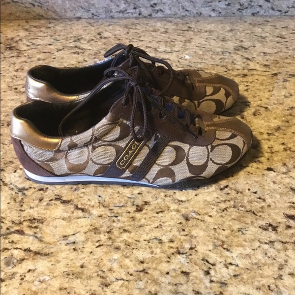 Coach Shoes - Coach Brown Tennis Shoes